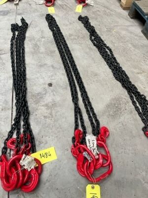 2 Leg 3m Lifting Chain, Sling Hooks