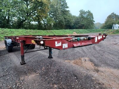 2007 Montracon Triaxle Sliding Skeletal Trailer - 2