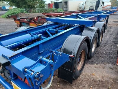 2004 Dennison Triaxle Sliding Skeletal Trailer - 3