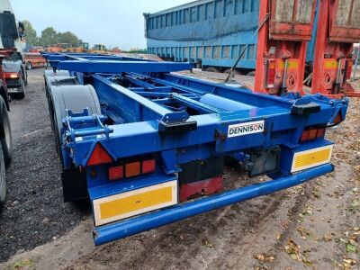 2004 Dennison Triaxle Sliding Skeletal Trailer - 5