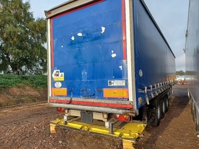 2007 SDC Lawrance David Body Curtainside Ferry Spec Triaxle Trailer  - 4