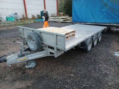 Ifor Willams Triaxle Drawbar Plant Trailer