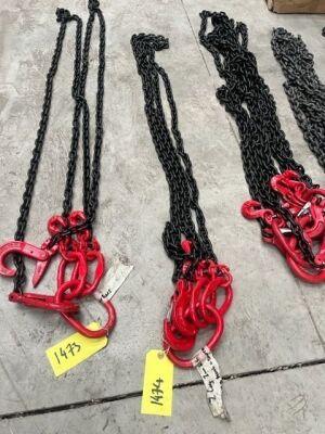 2 Leg 3m Lifting Chain, Sling Hooks