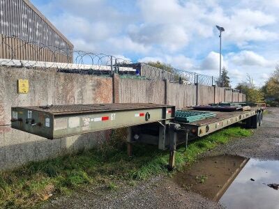 1984 Vulcan LB20 Tandem Axle 50ft Goose Neck Flat 
