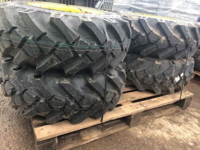 4 x Plant Wheels & Tyres - 6