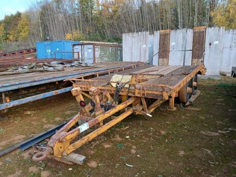 Tandem Axle Drawbar Beavertail Trailer