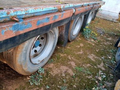 1996 Crane Fruehauf Drawbar Triaxle Flat Trailer - 5