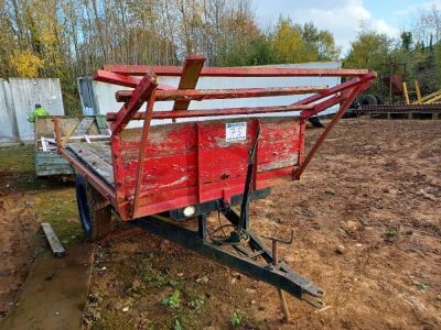 Single Axle Drawbar Flat Trailer - 2