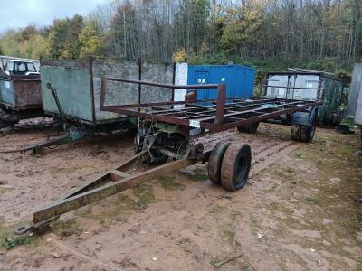 1973 Taskers Tandem Axle Drawbar Trailer