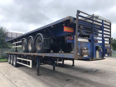 2005 SDC Triaxle 45' - 71' Extendable Flat Trailer