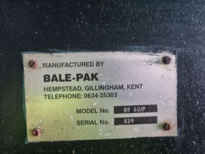 Bale-Pak BP 60/P Paper Shredder Compressor - 18