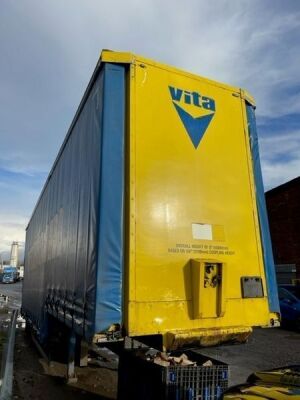 2002 Cartwright Tandem Axle Stepframe Curtainside Trailer - 6