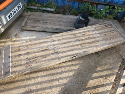 Pair of Heavy Duty Alloy Low Loader Ramps - 2