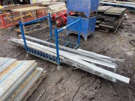 Qty of Aluminium Sections in Steel Stillage