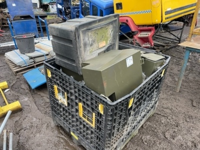 Stillage of Ex Military Steel Vehicle Storage Boxes - 2