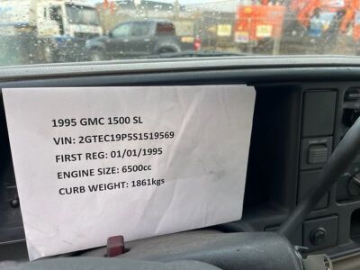 1995 GMC Sierra 1500 SLE 6.5 Litre V8 Diesel Pick Up - 11