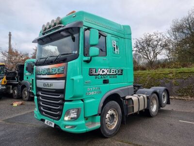 2015 DAF XF 510 Euro 6 6x2 Rear Lift Tractor Unit