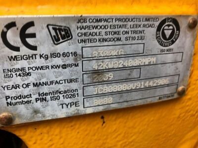 2009 JCB 8080 ZTS 8 ton Excavator - 8