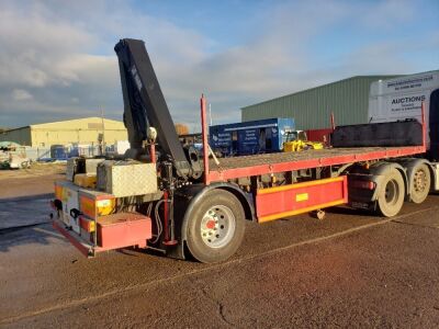 1991 Cartwright Single Axle Crane Trailer