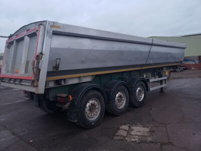 2013 Wilcox Triaxle Alloy Aggregate Tipping Trailer - 2