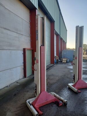 Set of 4 2004 Stertil Koni St.1072 3 Phase V7200kg Mobile Vehicle Lifts - 7