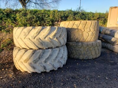 2x Floatation Dumper Tyres + 2x Loading Shovel Tyres