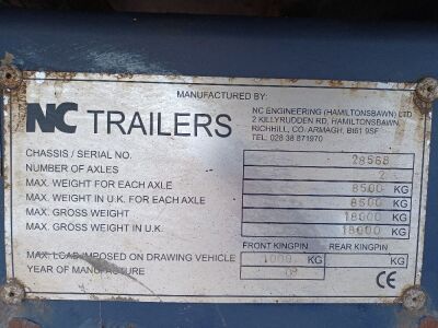 2008 NC Trailers Tandem Axle Drawbar Dump Trailer - 8