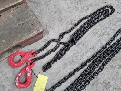 1 x 3m Double Hook 8mm Chain