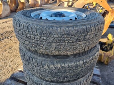 4 x Toyota Wheels & 225/70R17C Tyres - 2