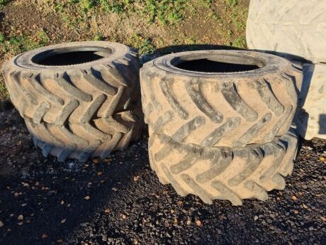 4 x JCB 15.5/80-24 Tyres