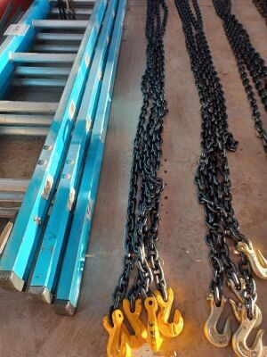 2x 4m Lashing Chains With Hooks