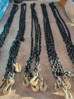 2x 4m Lashing Chains With Hooks