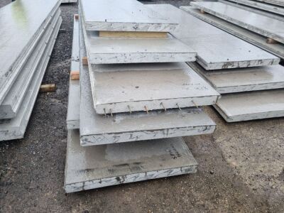 6x Reinforced Concrete Panels - 6