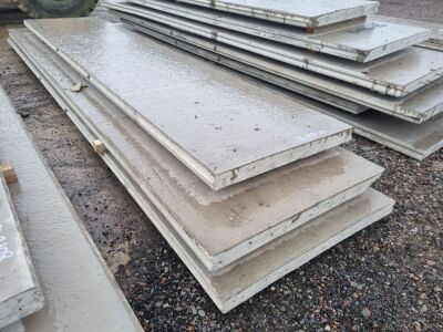 3x Reinforced Concrete Panels - 3