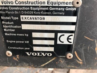 2014 Volvo EC180DL Excavator - 8