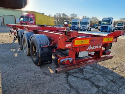 2002 SDC Triaxle Sliding Skeletal Trailer - 9