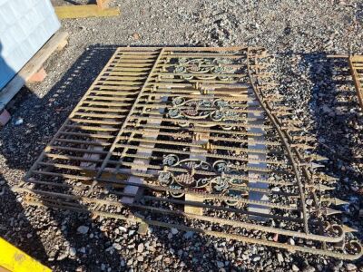 Pair of Ornate Steel Gates