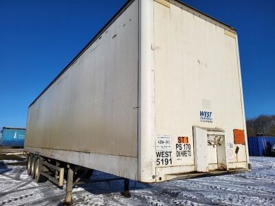 2002 Montracon Triaxle Box Van Trailer