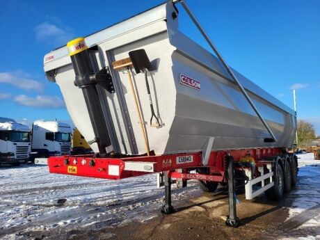 2022 Unused Colson Steel Half Pipe 44t Triaxle Tipping Trailer