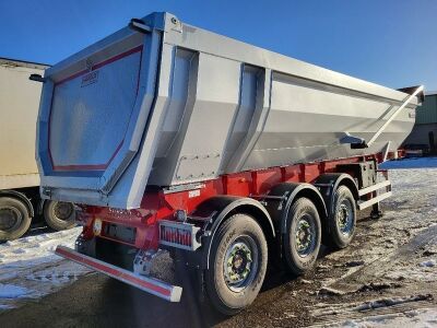 2022 Unused Colson Steel Half Pipe 44t Triaxle Tipping Trailer - 3