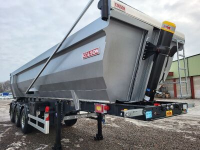 2022 Unused Colson Steel Half Pipe 44t Triaxle Tipping Trailer