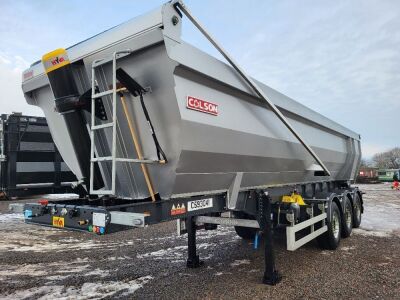 2022 Unused Colson Steel Half Pipe 44t Triaxle Tipping Trailer - 2