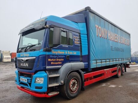 2014 MAN TGS 26360 6x2 Rear Lift Curtainside Rigid