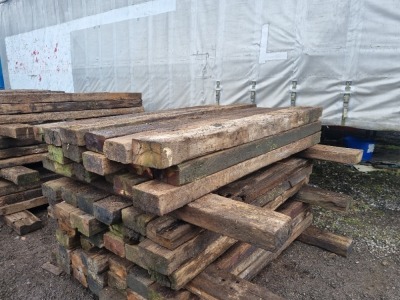 20 x Wood Railway Sleepers - 2