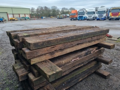 20 x Wood Railway Sleepers - 4