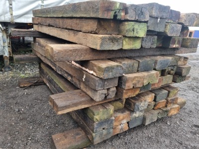 20 x Wood Railway Sleepers - 3