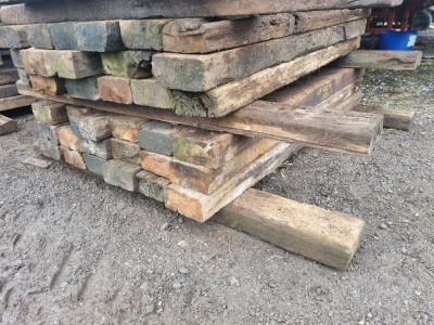 20 x Wood Railway Sleepers - 2