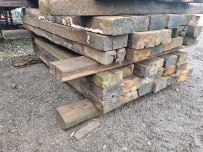 20 x Wood Railway Sleepers - 3