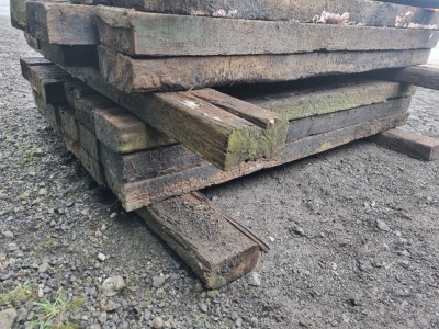 20 x Wood Railway Sleepers - 4