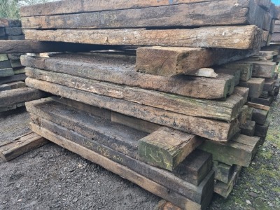 20 x Wood Railway Sleepers - 4